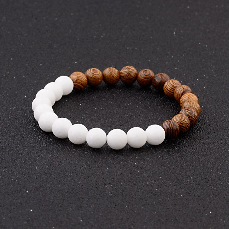 Natural Wood Beads Bracelets Meditation And Prayer - Bonnie Lassio