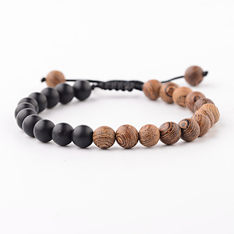 Natural Wood Beads Bracelets Meditation And Prayer - Bonnie Lassio