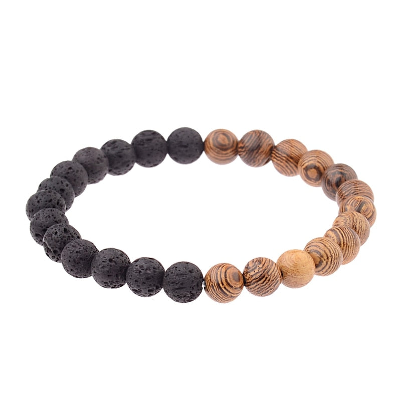 Natural Wood Beads Bracelets Meditation And Prayer - Bonnie Lassio