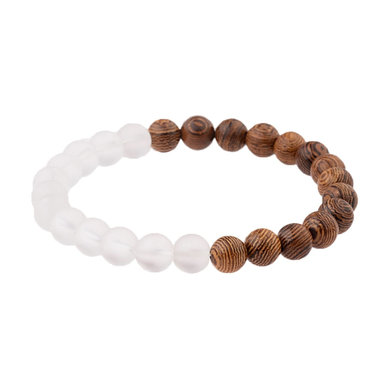 Natural Wood Beads Bracelets Meditation And Prayer - Bonnie Lassio