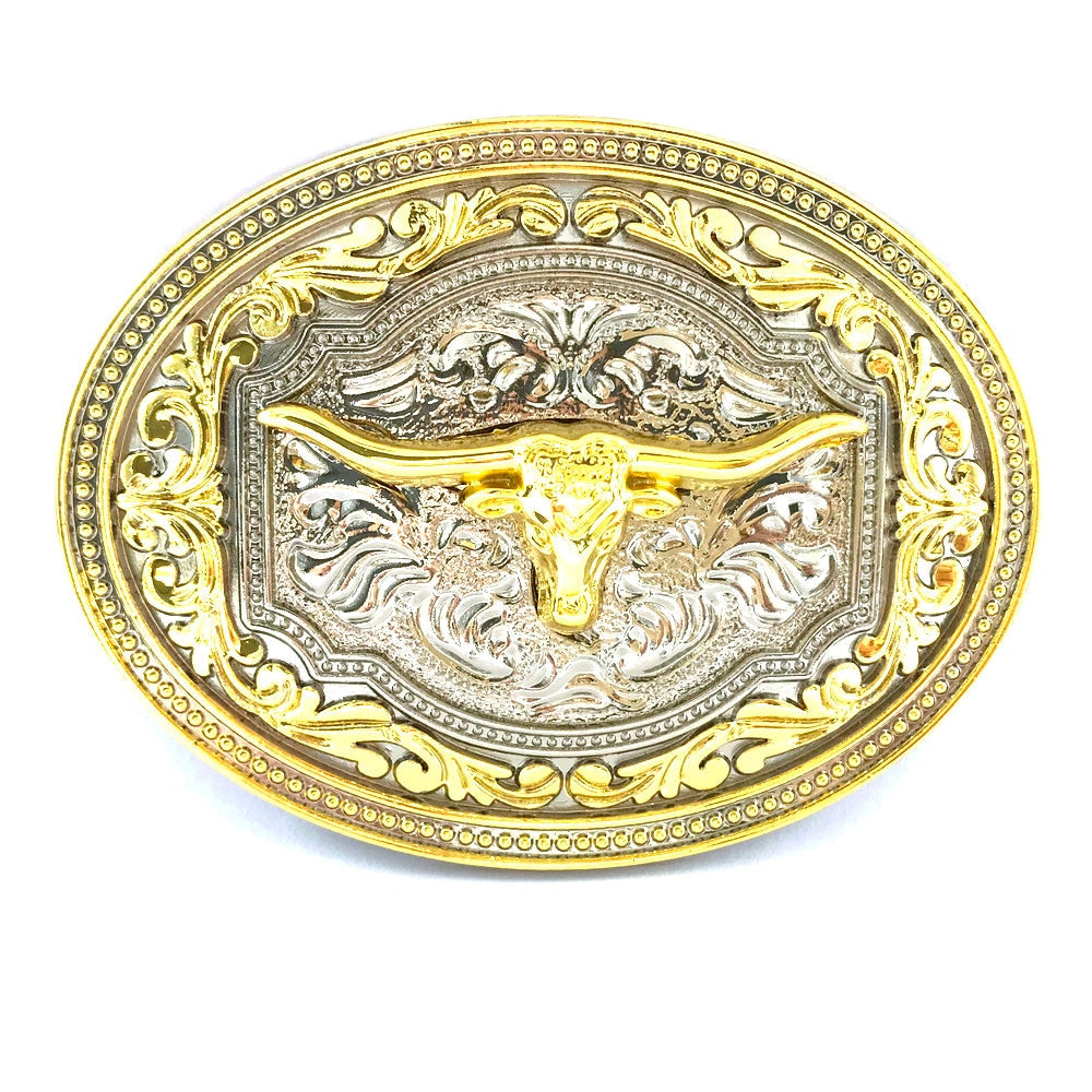 gold color alloy vintage punk Belt Buckle Western cowboy men&#39;s personality horse eagle cow pattern Buckles for jeans pants belts - Bonnie Lassio