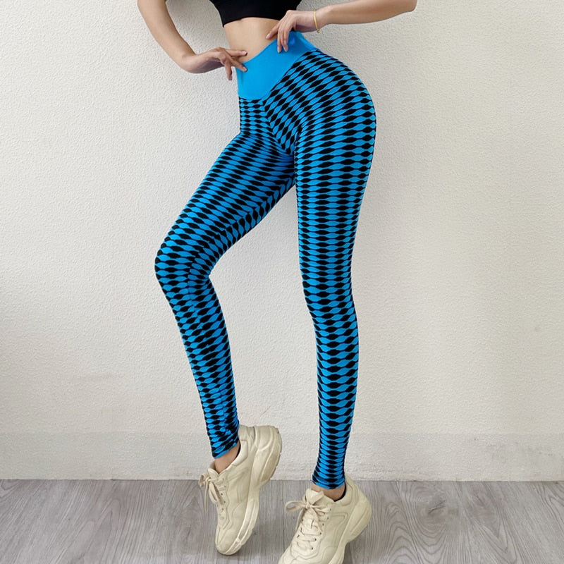 Leggings Women's Yoga Zebra Pattern Gym High Waist Breathable - Bonnie Lassio