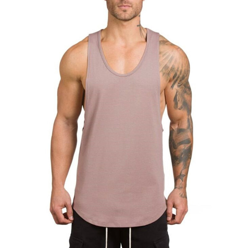 Brand gyms clothing Men Bodybuilding and Fitness Stringer Tank Top Vest sportswear Undershirt muscle workout Singlets - Bonnie Lassio