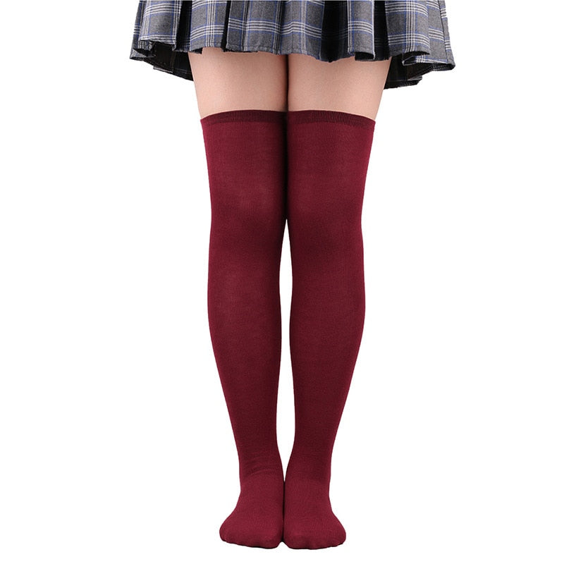 Women Long Stockings Autumn Winter High Socks For Girls All-match Over Knee Socks Performance Hosiery Cosplay Warm - Bonnie Lassio