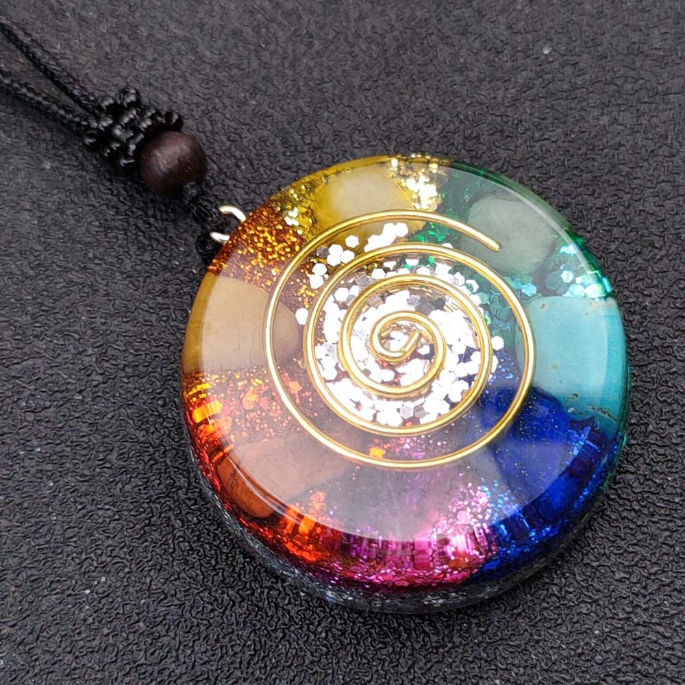 Orgonite Pendant Necklace Energy Generator Emf Protection Healing Crystal Sacred Geometry Chakra Necklaces Meditation Jewellry - Bonnie Lassio