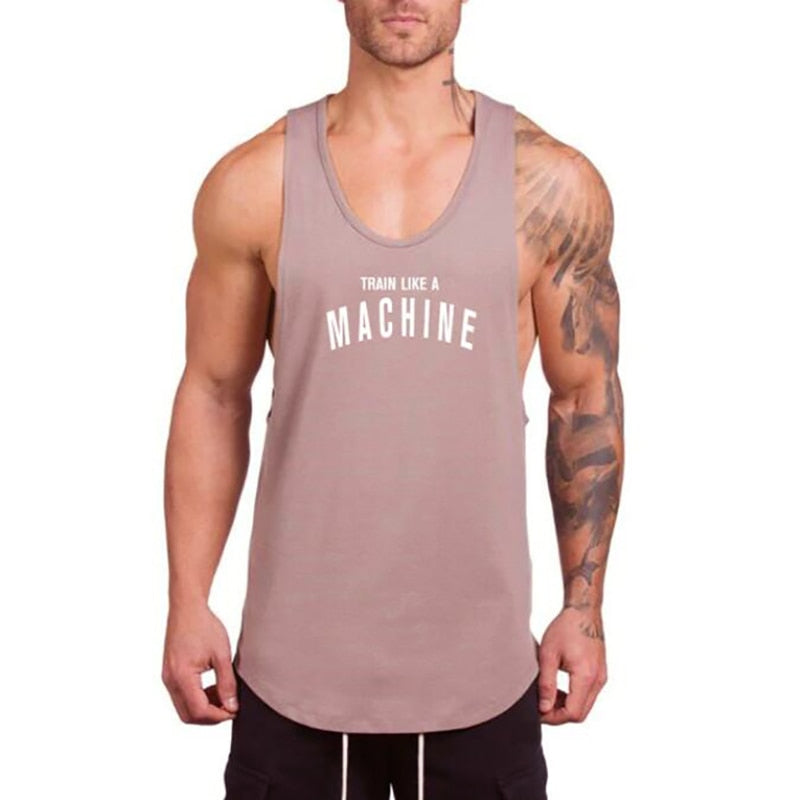 Brand gyms clothing Men Bodybuilding and Fitness Stringer Tank Top Vest sportswear Undershirt muscle workout Singlets - Bonnie Lassio