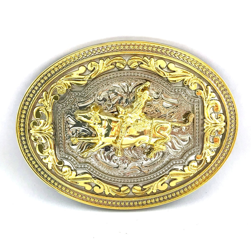 gold color alloy vintage punk Belt Buckle Western cowboy men&#39;s personality horse eagle cow pattern Buckles for jeans pants belts - Bonnie Lassio