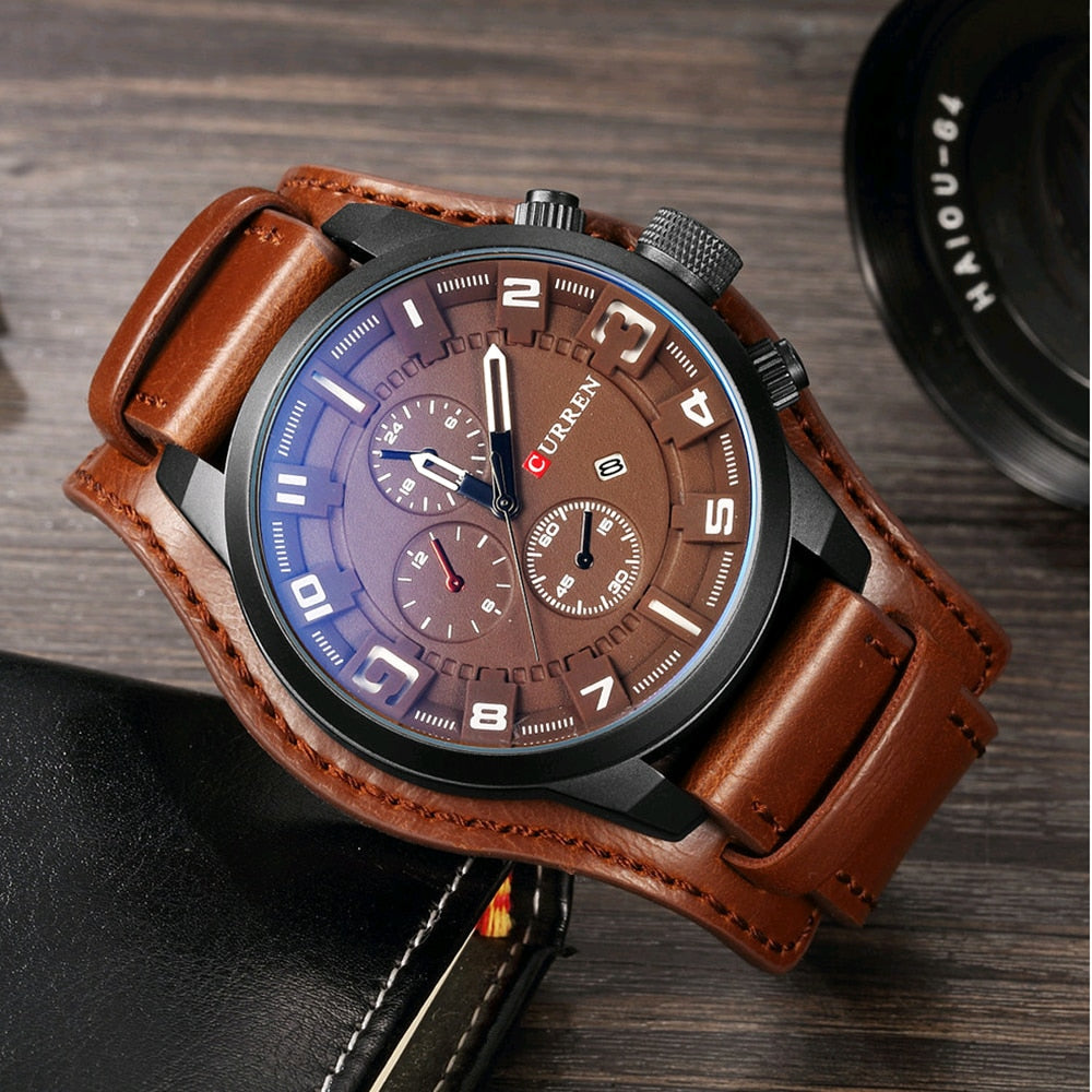 CURREN Top Brand Luxury Business Mens Quartz Watch Male Clock Wrist Watches Date Waterproof Wristwatch Hodinky Relogio Masculino - Bonnie Lassio