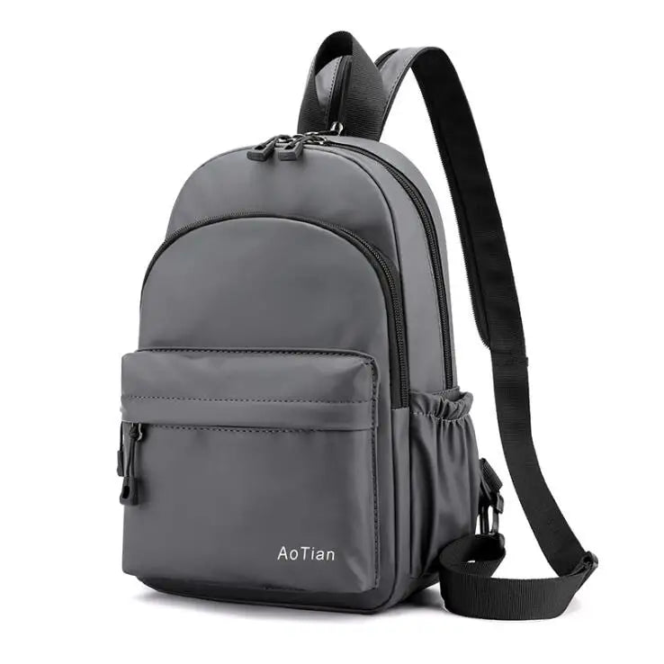 New Designer Fashion Men Backpack Mini Soft Touch Multi-Function Small Backpack Male Shoulder Bag Men Purse travel bags mochilas - Bonnie Lassio