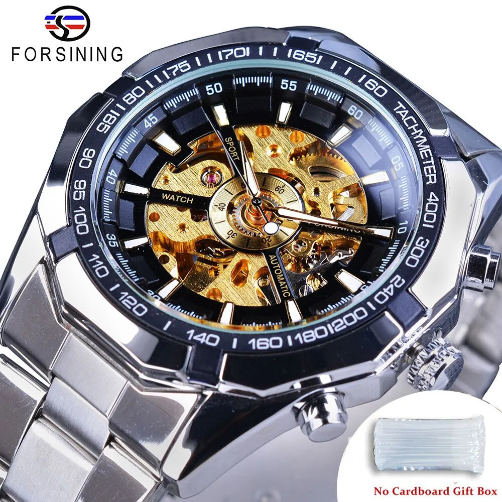 Stainless Steel Waterproof Mens Skeleton Watches - Bonnie Lassio