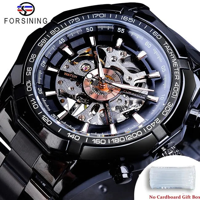 Stainless Steel Waterproof Mens Skeleton Watches - Bonnie Lassio