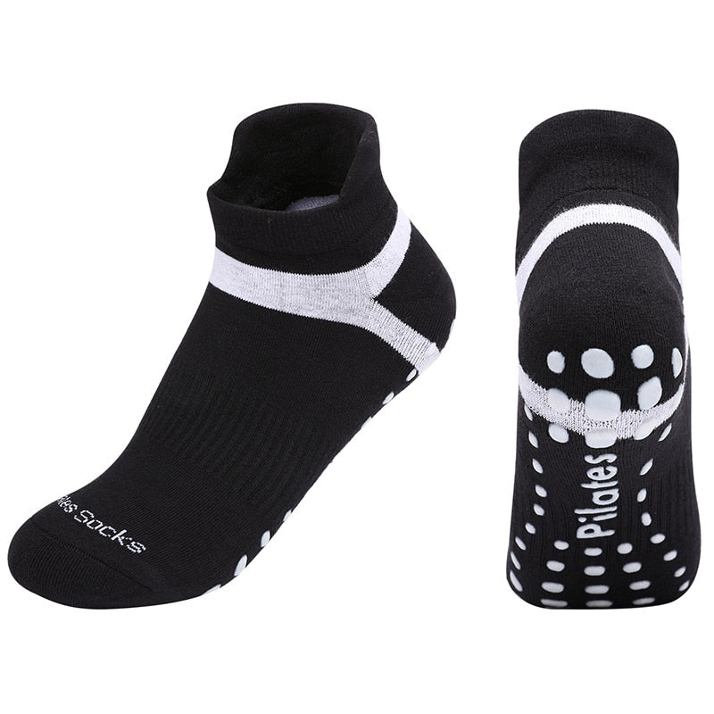 Large Size Yoga Socks Women Non-slip Silicone Gym Fitness Dance Sports Socks Unisex Men Women Cotton Breathable Pilates Socks - Bonnie Lassio