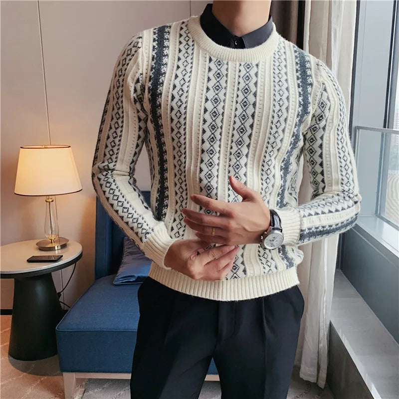 Mens Wool Sweater Pullover