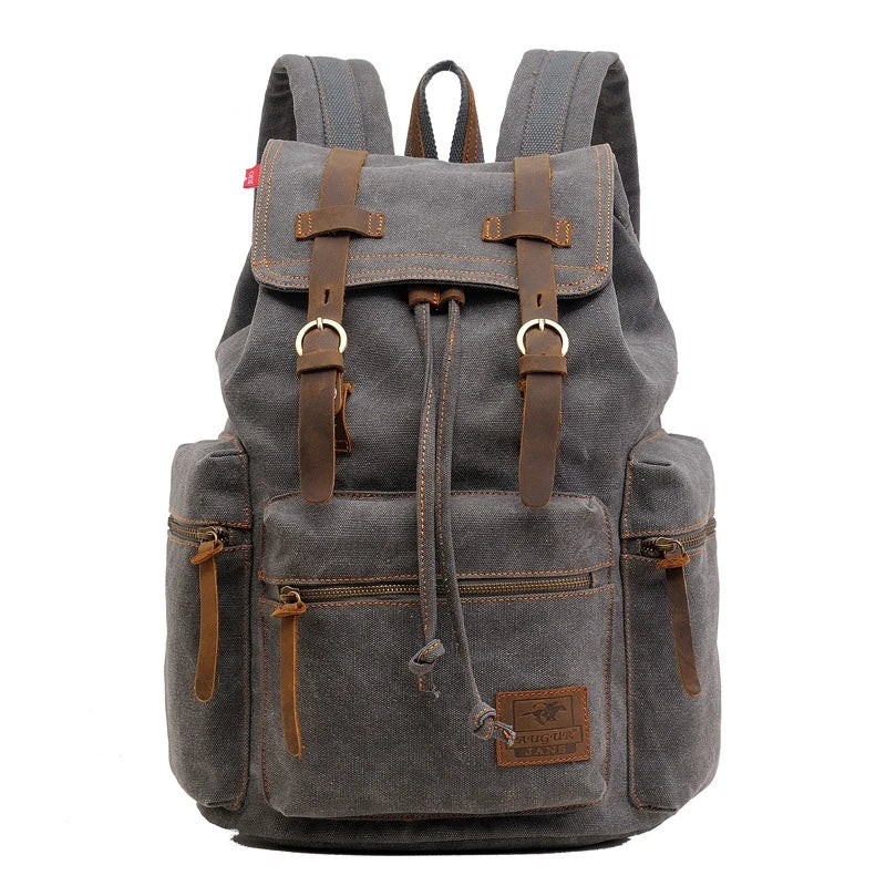 Fashion Men's Backpack Vintage Canvas Backpack School Bag Men's Travel Bags Large Capacity Travel Laptop Retro Bag Dropshipping - Bonnie Lassio