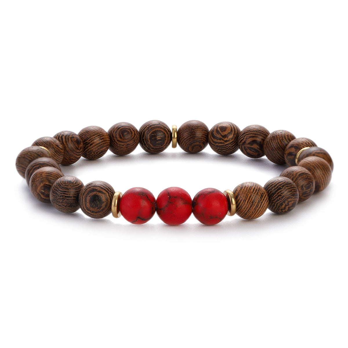 Natural Wood Beads Bracelets Meditation And Prayer - Bonnie Lassio