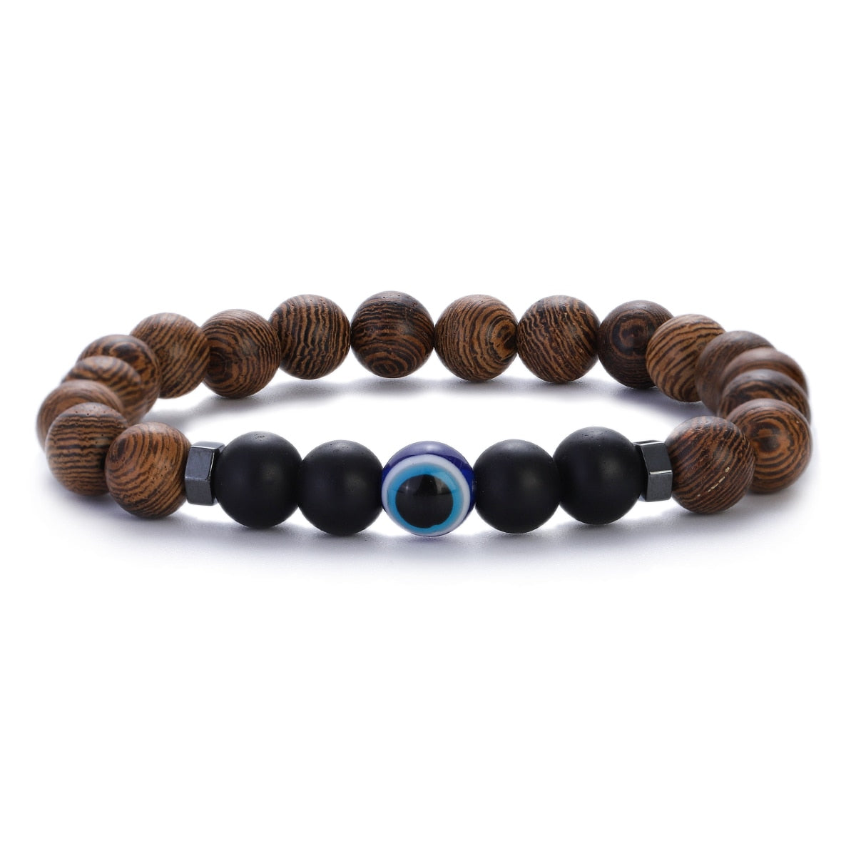 Natural Wood Beads Bracelets Meditation And Prayer - Bonnie Lassio