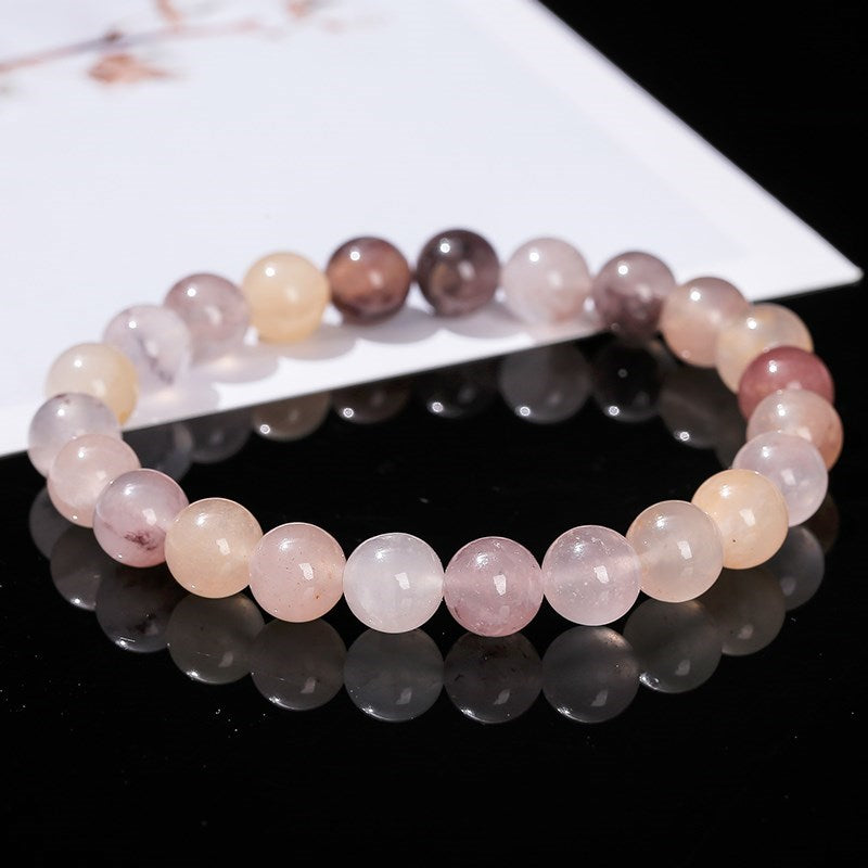 JD Natural Violet Stone Beaded Bracelet Women Men Colorful Jade Energy Healing Distance Bangles Yoga Meditation Couple Jewelry - Bonnie Lassio