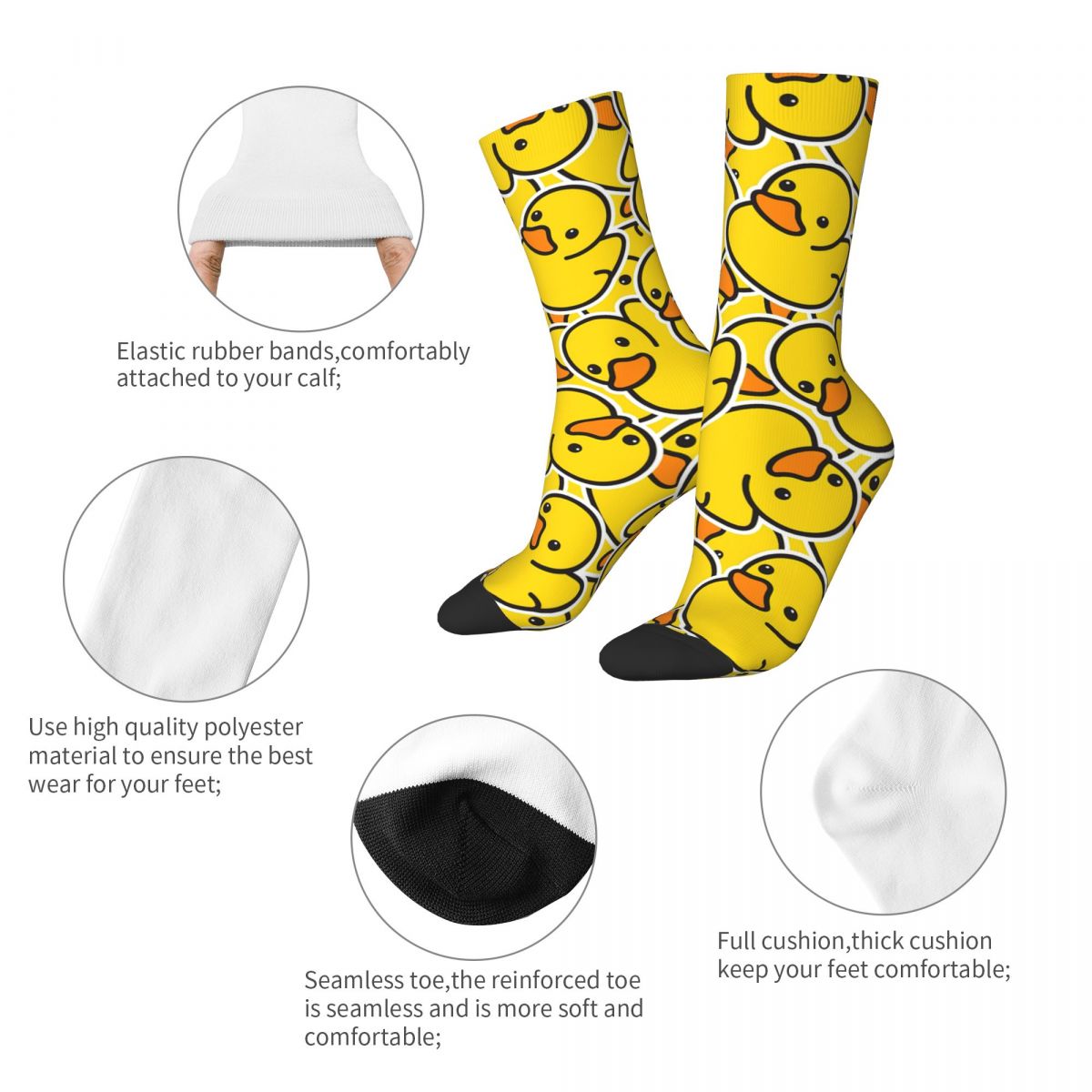 Yellow Duck Socks Non-slip - Bonnie Lassio