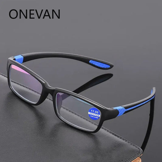 Reading Glasses Men's Anti-Blue Light Reading Glasses TR90 Sports Frame Fashion Anti-radiation Men and Women Reading Glasses - Bonnie Lassio