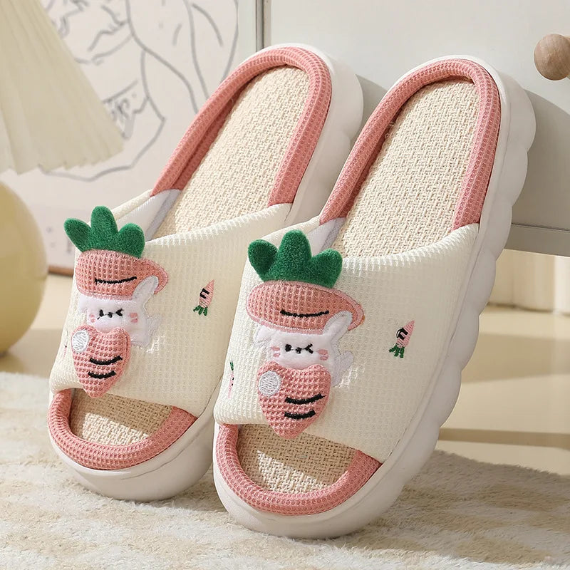 Cute Animal Pig Slippers for Women All Season Breathable Open Toe - Bonnie Lassio