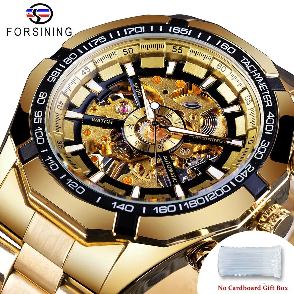 Stainless Steel Waterproof Mens Skeleton Watches - Bonnie Lassio