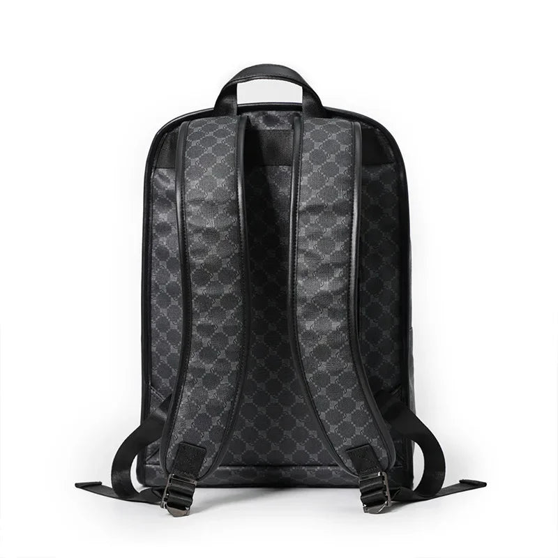 Luxury Floral Print Backpack Men Fashion Design Men's Backpacks Large-capacity Travel Bags PU Leather Backpack Male Schoolbag - Bonnie Lassio