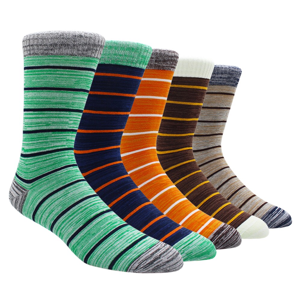 Mens Rainbow Socks Striped Mixed Colours 5 Pairs - Bonnie Lassio