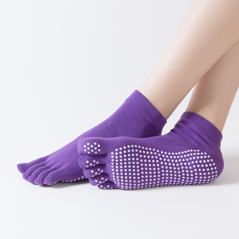 Women Yoga Socks Non-Slip Grips Cotton Pilates Socks Ladies Ballet Dance Sports Socks For Yoga Fitness Workout Yoga Socks - Bonnie Lassio