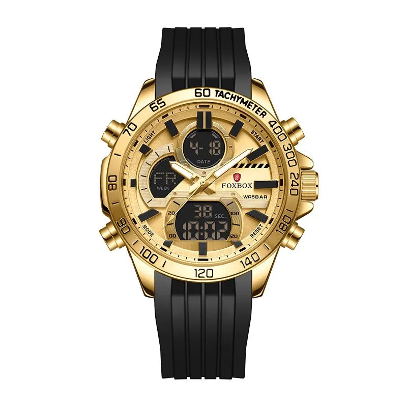 Fashion LED Display Watch Men Top Brand Silicone Sport Chronograph Wristwatch Casual - Bonnie Lassio