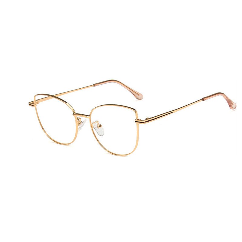 New Women Glasses Cat Eye Anti Blue Light Radiation Protection Eyeglasses Female Small Frame Eyewear Metal Girls Reading Glasses - Bonnie Lassio