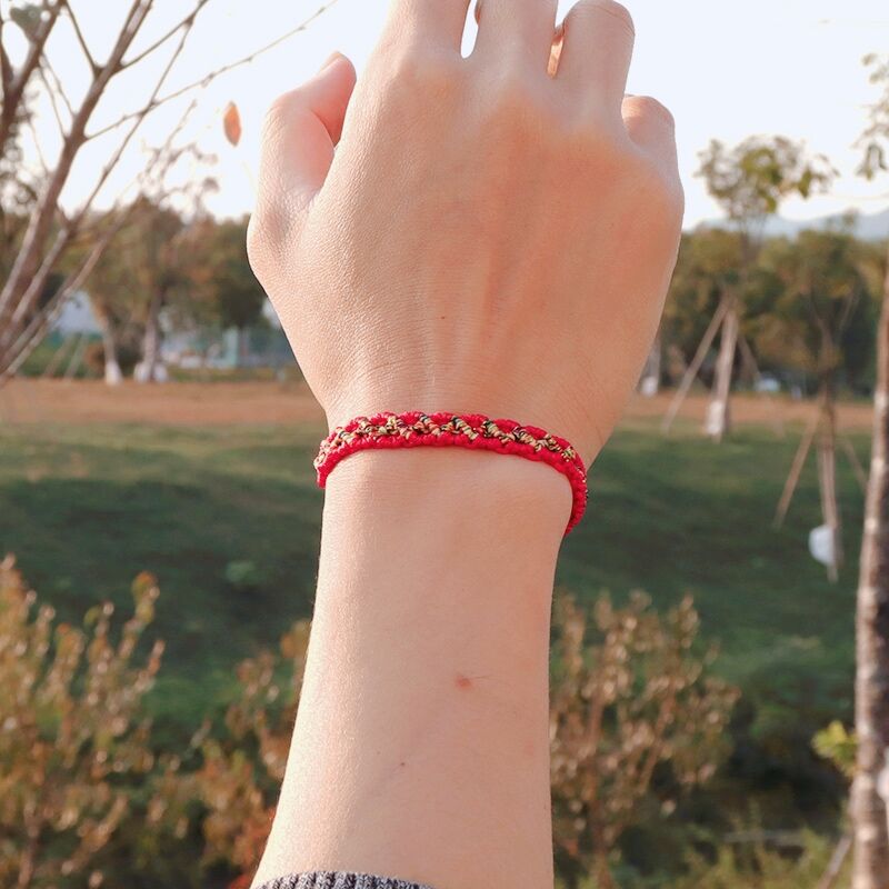 Handmade Braided Lucky Red Thread Bracelet Adjustable Ethnic Braslet Men Women Friendship Braclet Yoga Meditation Brazalet - Bonnie Lassio