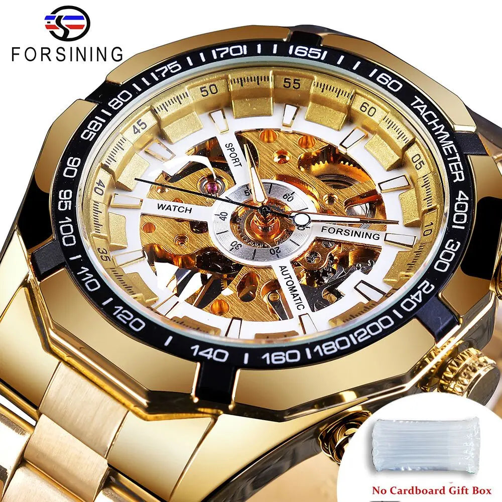 Stainless Steel Waterproof Mens Skeleton Watches - Bonnie Lassio