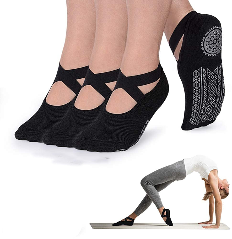 WomenS Non-Slip Cotton Sock Ideal for Pilates Ballet Dance - Bonnie Lassio