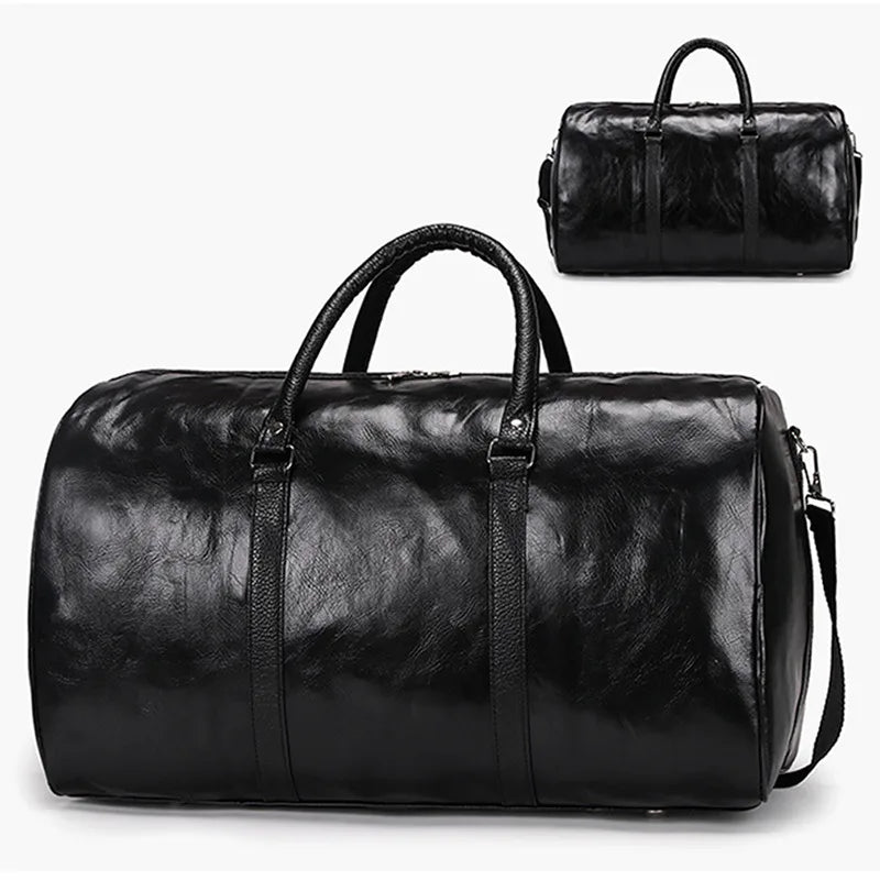 Gym Bag Leather Sports Bags Dry Wet Bags For Men Women Training - Bonnie Lassio