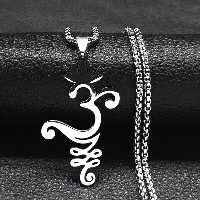 Buddhism Meditation Buddha Yoga Pendant Necklace Stainless Steel Tree of Life Necklace Buddhist Jewelry collares para mujer - Bonnie Lassio