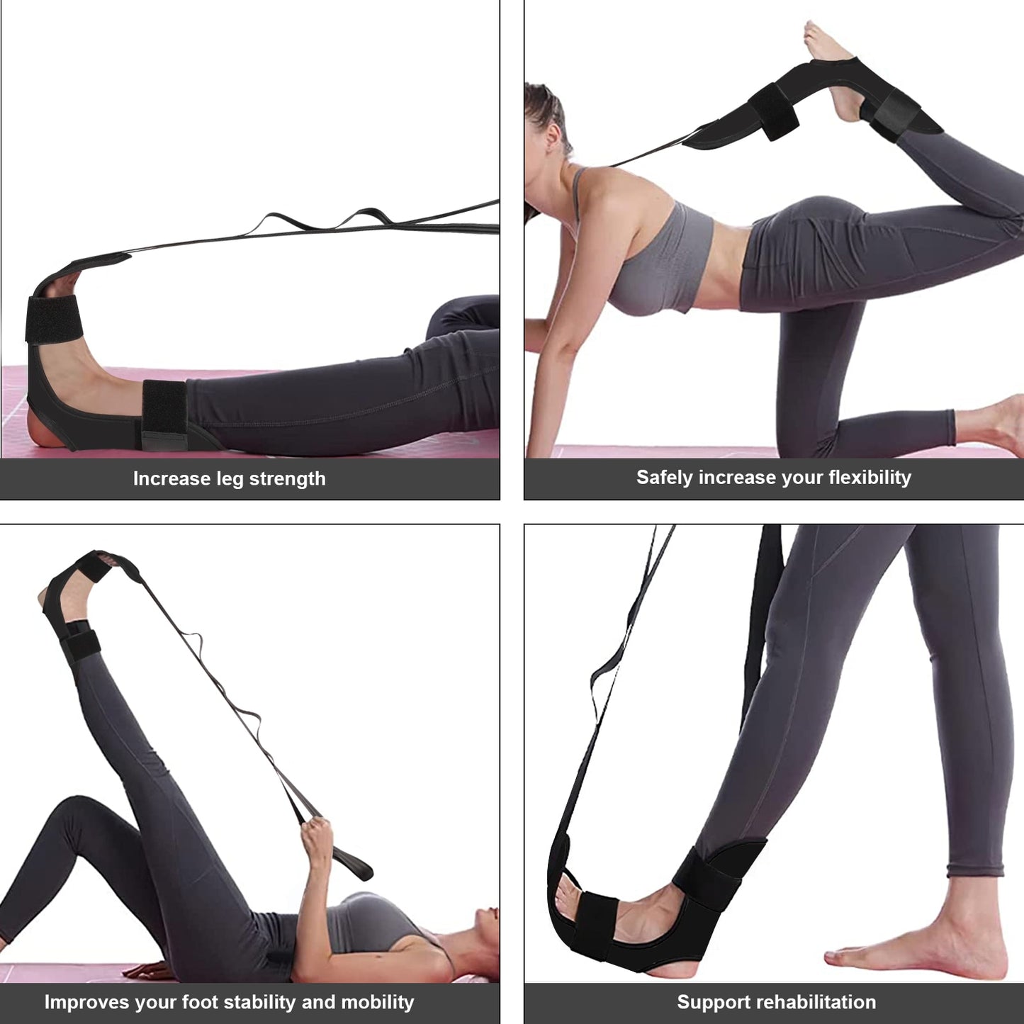 Fascia Stretcher Finally Flexible Again Yoga Strap Belt Trainning And Exercise Stroke Hemiplegia Rehabilitation Leg Stretcher - Bonnie Lassio