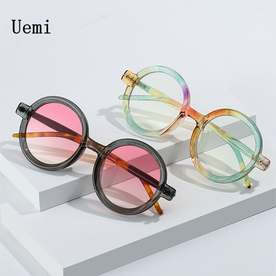 New Fashion Retro Oversized Round Sunglasses For Women Men Brand Quality Seven Frame Vintage Designer Sun Glasses Trending Shade - Bonnie Lassio