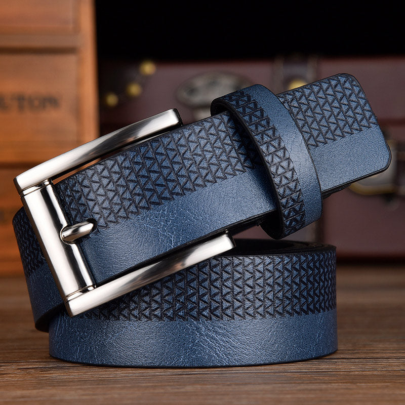 New Fashion Men&#39;s Genuine Leather Belts Designer Leisure Belt for Man Pin Buckle Business Dress Male Dropshipping - Bonnie Lassio