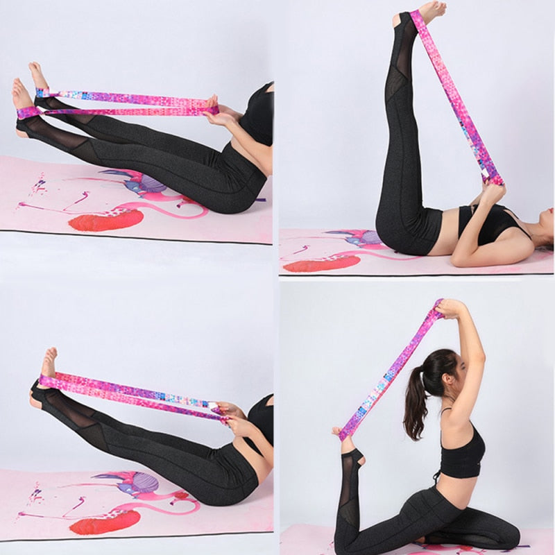 Yoga Mat Strap Belt Adjustable Sports Sling Shoulder Carry Strap Belt Exercise Stretch Fitness Equiment Elastic Yoga Belt Hot - Bonnie Lassio