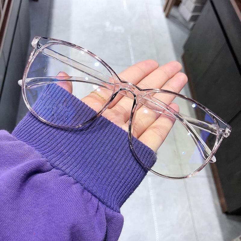 Anti Blue light Myopia Glasses Women Computer Men Eyeglass Vintage Optical Plain Frame Spectacles Transparent Blocking Glasses - Bonnie Lassio