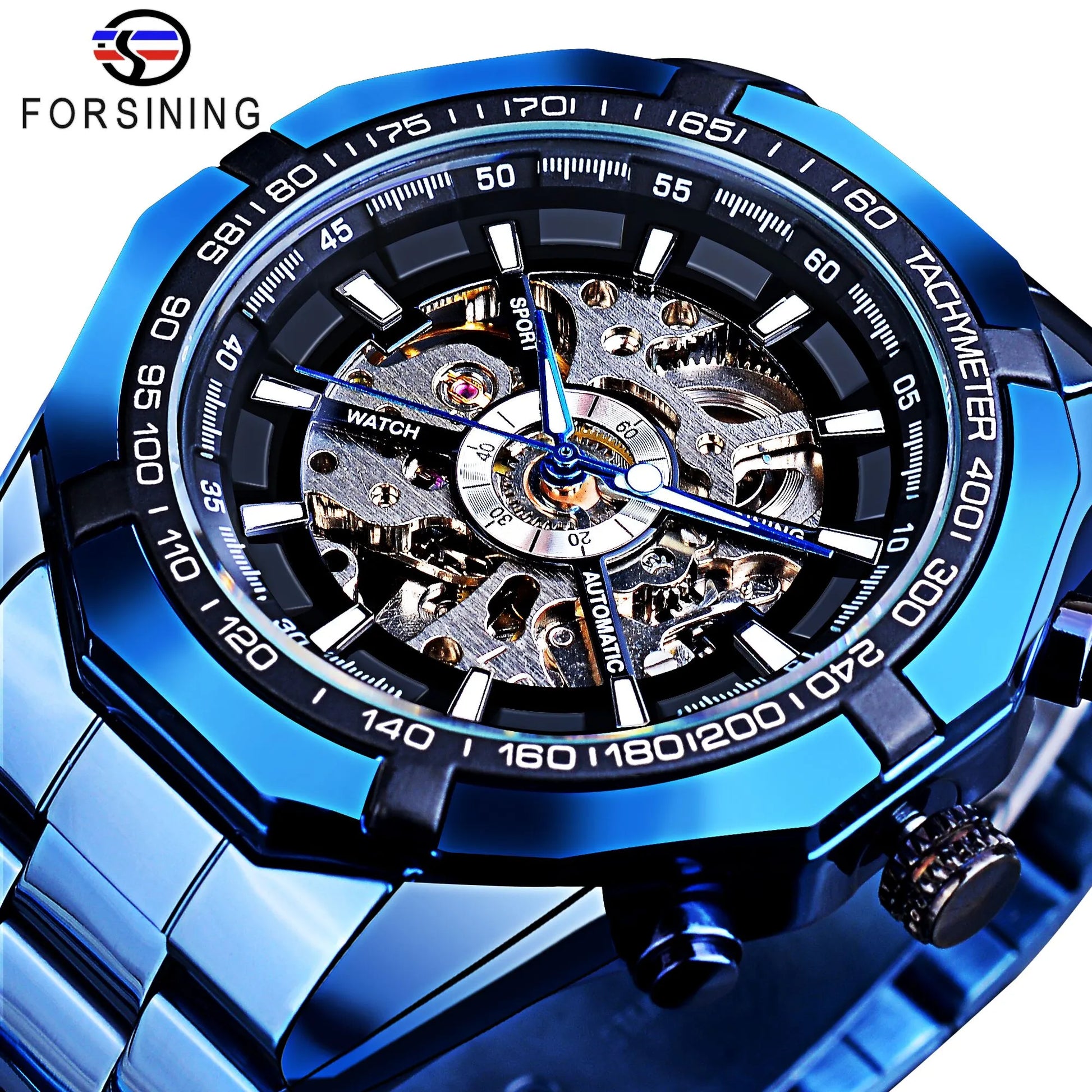 Stainless Steel Waterproof Mens Skeleton Watches - Bonnie Lassio