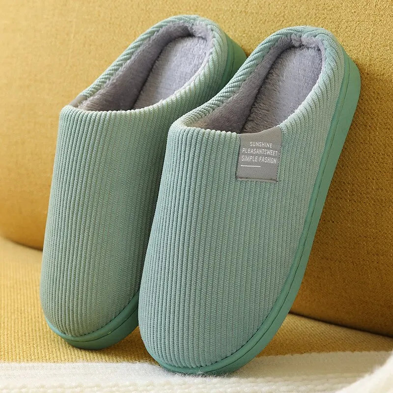 Women's Men's Thick Soft Bottom Home Slippers Household Plush Slippers Anti-slip Thermal Slippers Indoor Winter - Bonnie Lassio