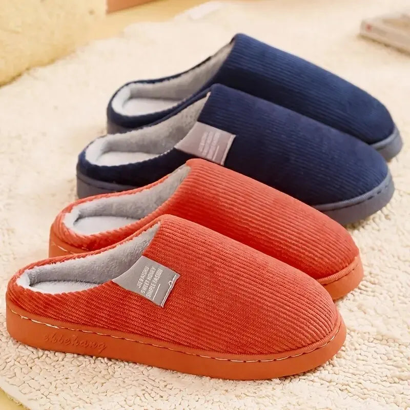 Women's Men's Thick Soft Bottom Home Slippers Household Plush Slippers Anti-slip Thermal Slippers Indoor Winter - Bonnie Lassio