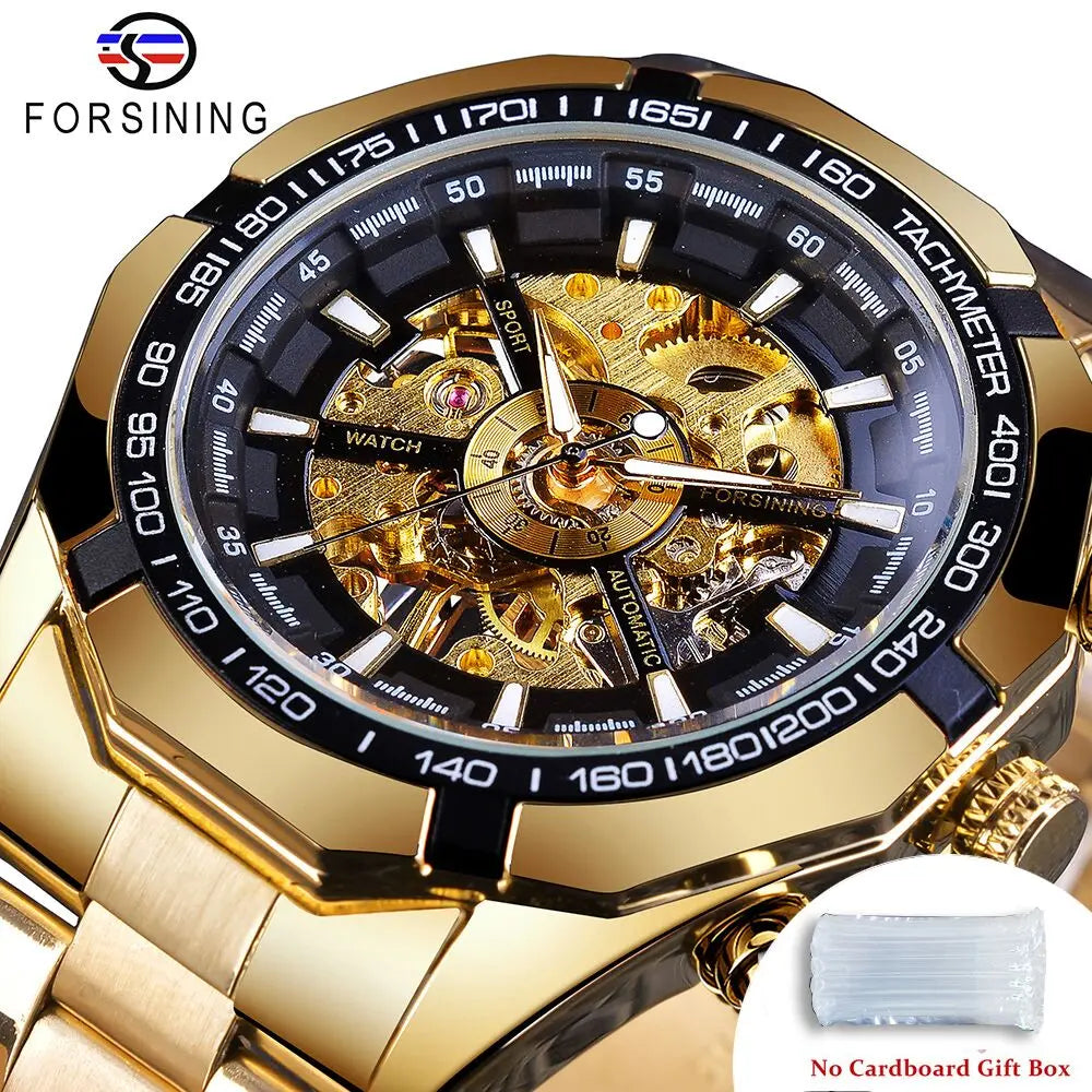 Stainless Steel Waterproof Mens Skeleton Watches - Bonnie Lassio