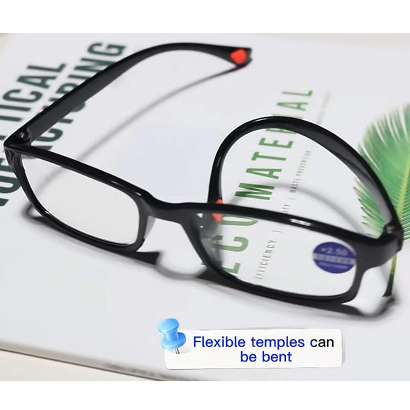 IENJOY Reading Glasses TR90 Anti Blue Light Reading Glasses for Women Men Computer Eyeglasses Presbyopic Eyewear 1.0 2.0 3.0 - Bonnie Lassio