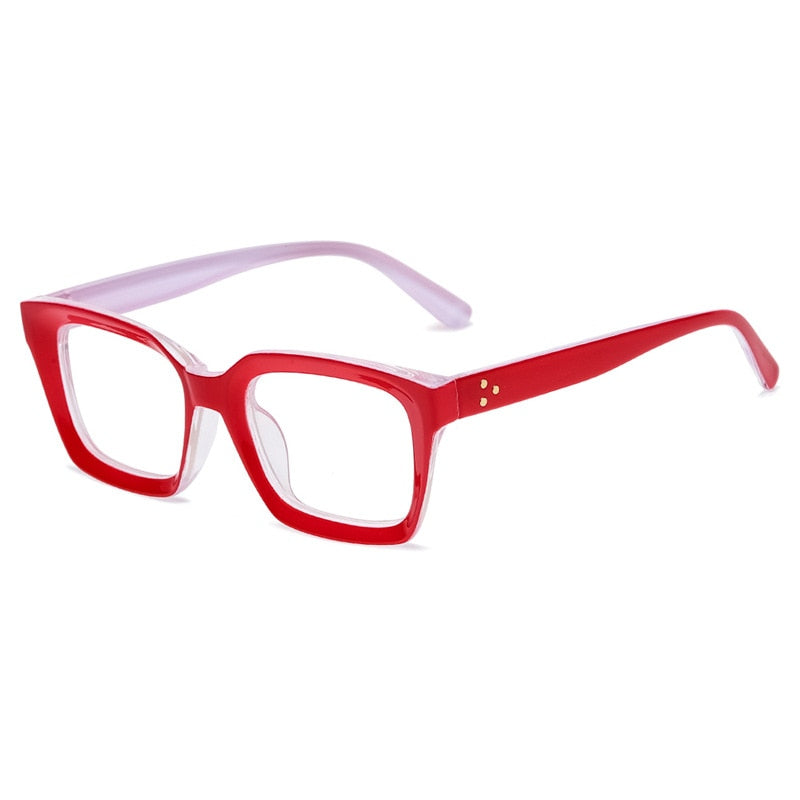 Oversized Square Reading Glasses Men Women Portable Large Frame High Definition - Bonnie Lassio