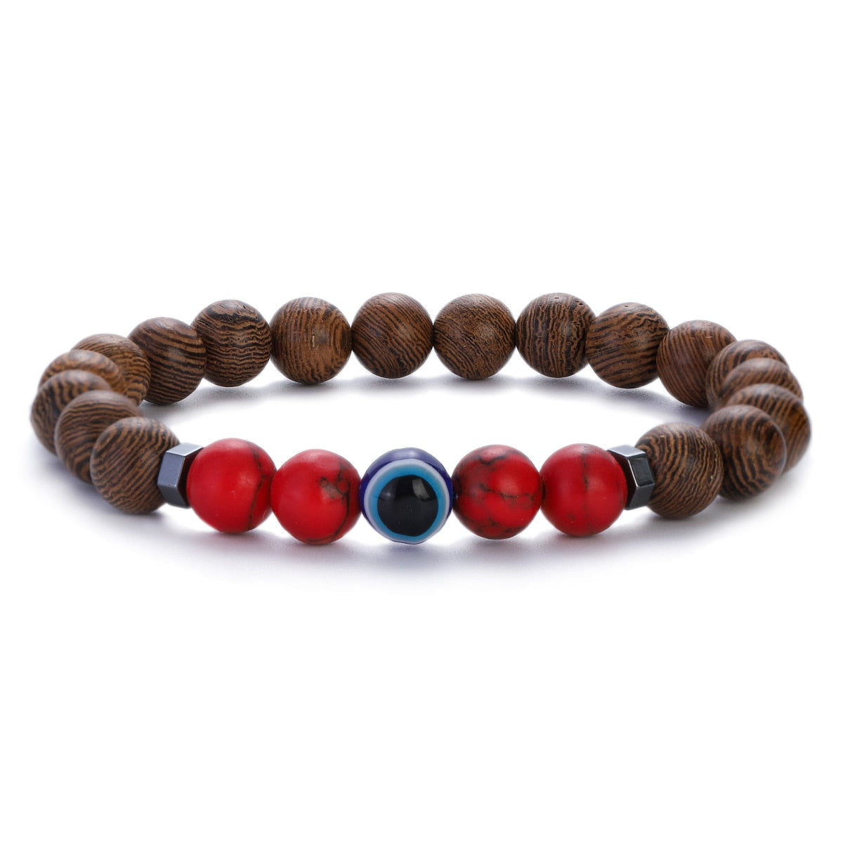 Natural Wood Beads Bracelets Meditation And Prayer - Bonnie Lassio