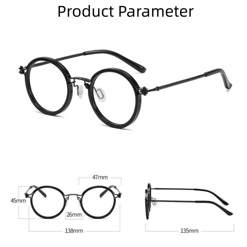 Men Reading Glasses Metal Square Full Frame Reading Glasses Women Magnifying High Definition Presbyopic Eyewear +0 To +4.0 - Bonnie Lassio