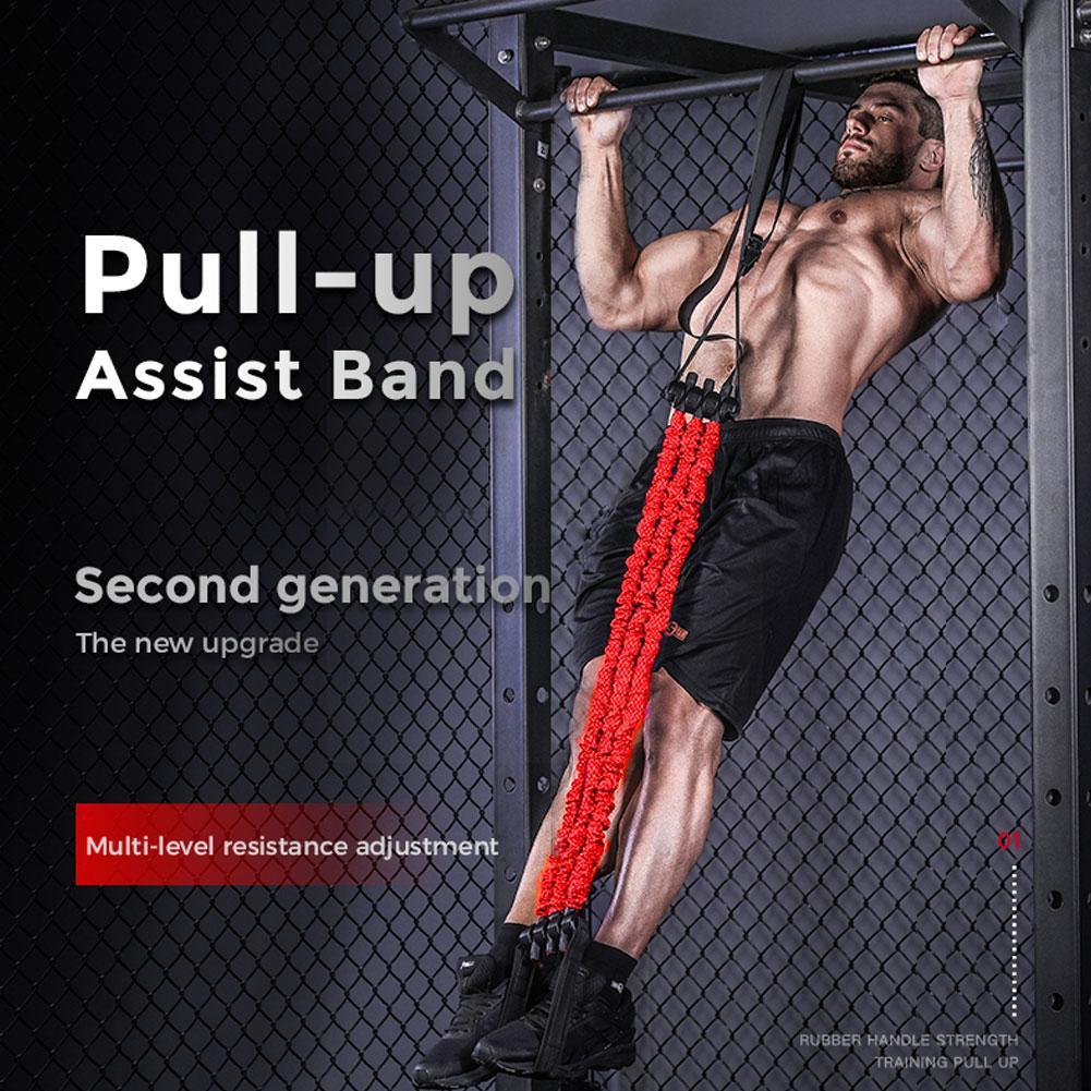 Pull-up Assist Band Elastic Chin Up Assistance Resistance Bands Bar Gym Home - Bonnie Lassio