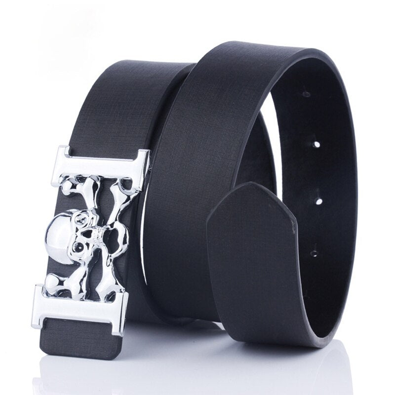 Hot Sale Skull Men&#39;s Belt  European and American Cowboy Belt Decorative Ghost Syle Belt for Man - Bonnie Lassio